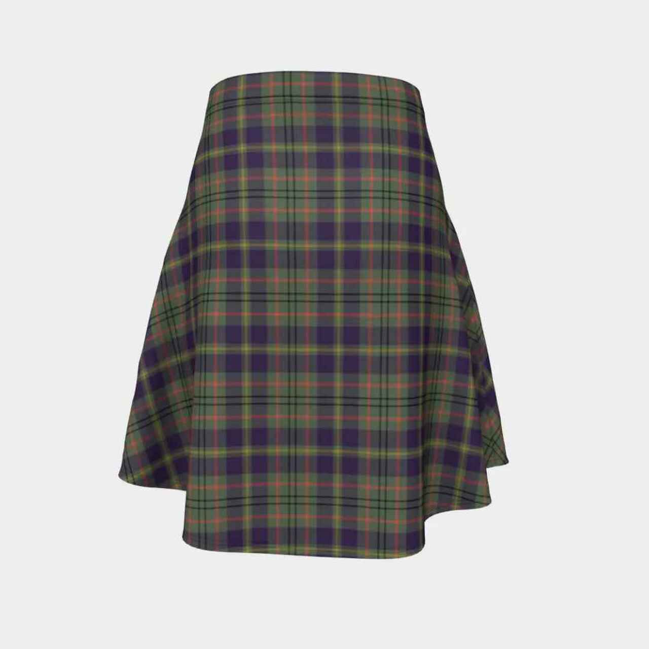 Taylor Weathered Tartan Flared Skirt