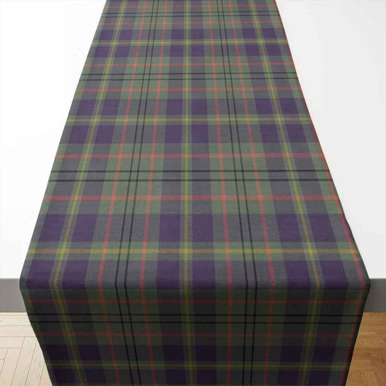 Taylor Weathered Tartan Table Runner - Cotton table runner