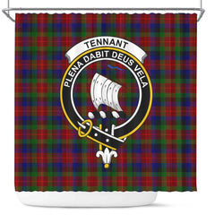 Tennant Tartan Crest Shower Curtain