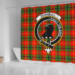 Turnbull Tartan Crest Shower Curtain