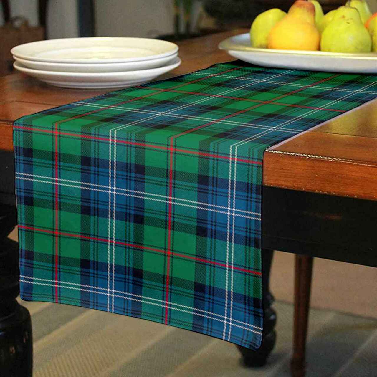 Urquhart Ancient Tartan Table Runner - Cotton table runner