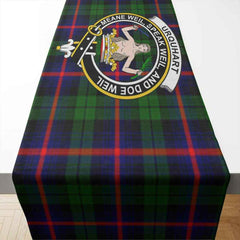 Urquhart Tartan Crest Table Runner - Cotton table runner