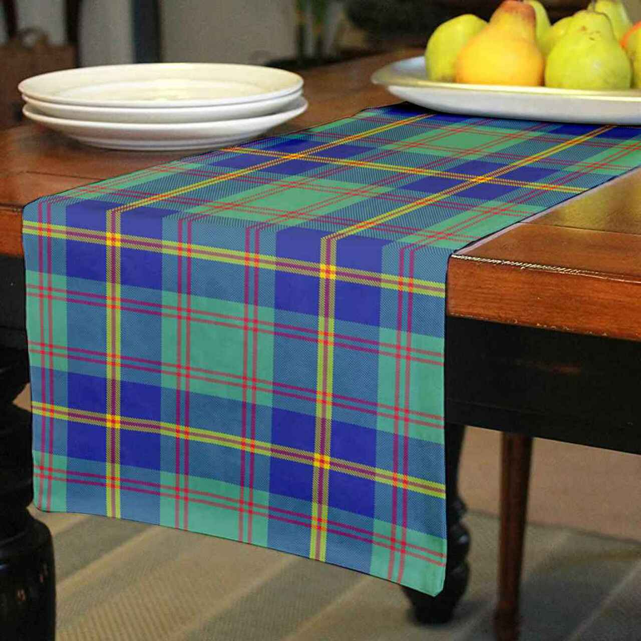 US Marine Tartan Table Runner - Cotton table runner