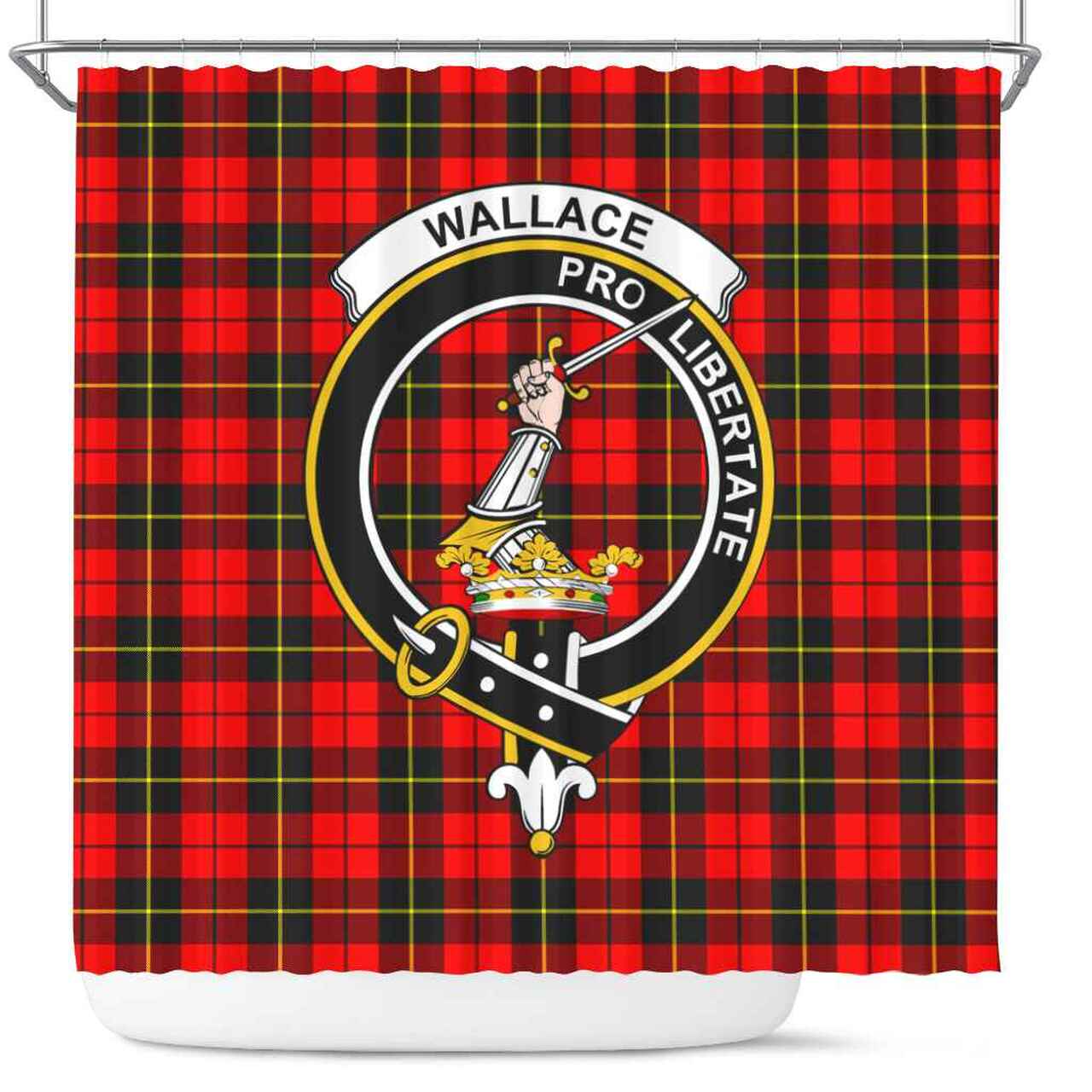 Wallace Tartan Crest Shower Curtain