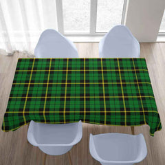 Wallace Hunting - Green Tartan Tablecloth