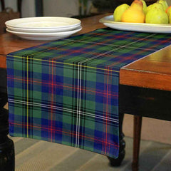 Wood Modern Tartan Table Runner - Cotton table runner