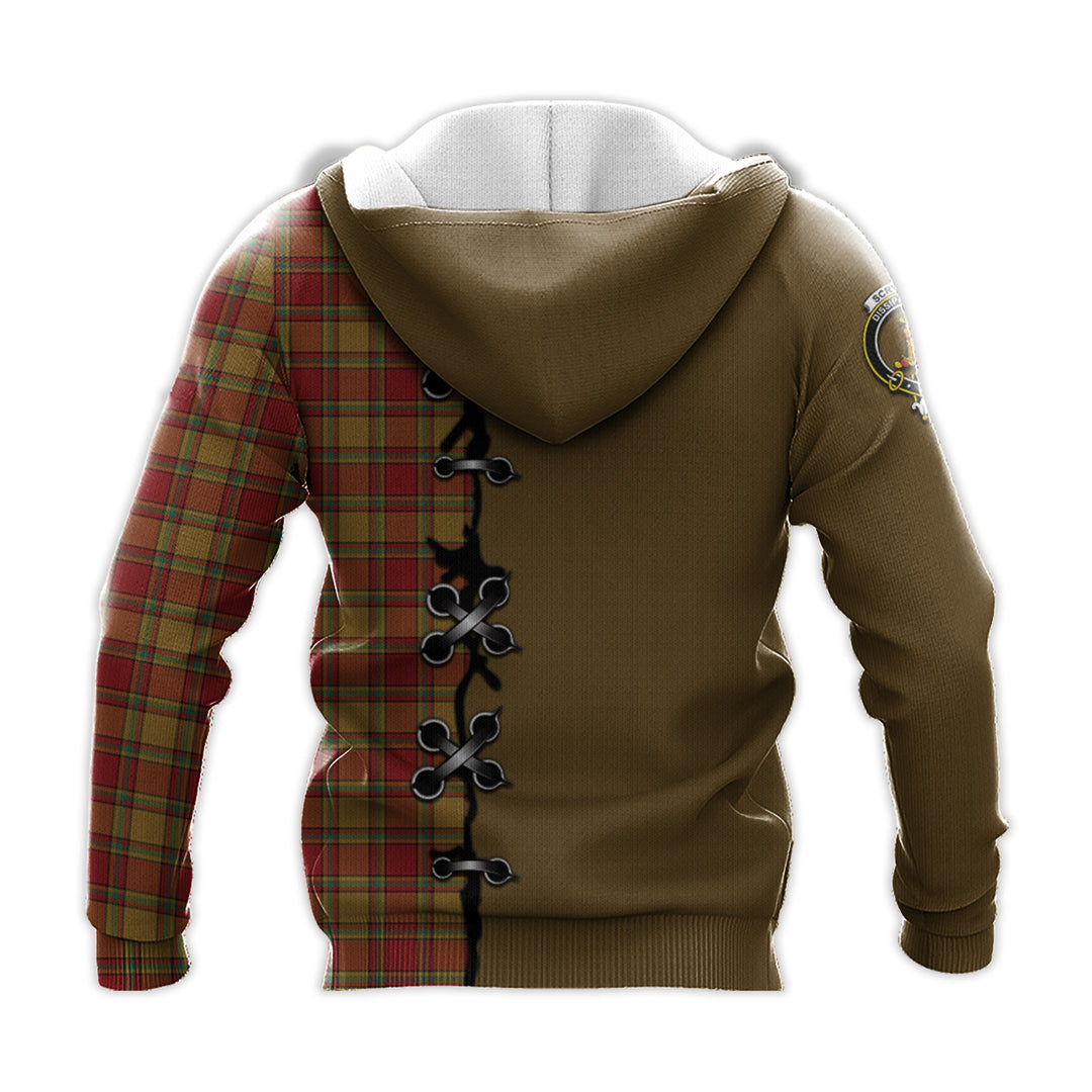 Scrymgeour Tartan Hoodie - Lion Rampant And Celtic Thistle Style