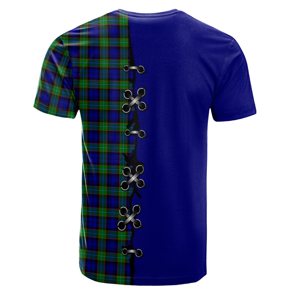 Sempill Modern Tartan T-shirt - Lion Rampant And Celtic Thistle Style