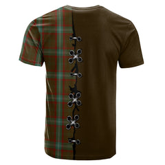 Seton Hunting Tartan T-shirt - Lion Rampant And Celtic Thistle Style