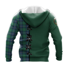 Shaw Ancient Tartan Hoodie - Lion Rampant And Celtic Thistle Style