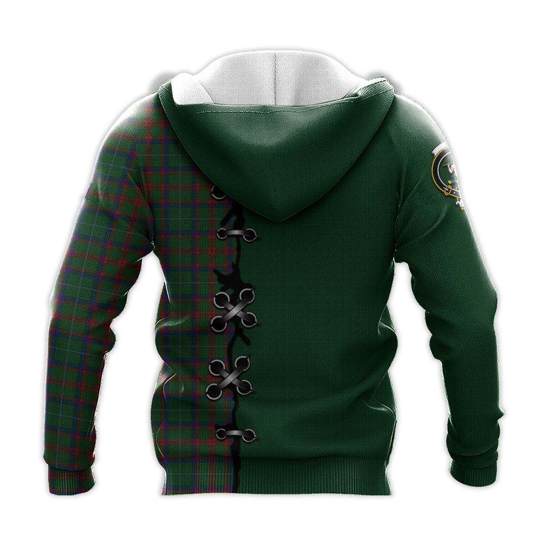 Shaw of Tordarroch Green Hunting Tartan Hoodie - Lion Rampant And Celtic Thistle Style