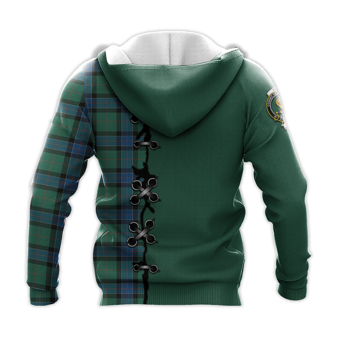 Sinclair Hunting Ancient Tartan Hoodie - Lion Rampant And Celtic Thistle Style