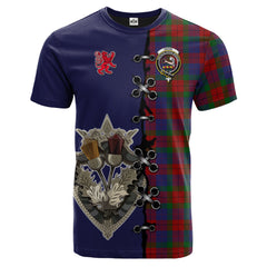 Skene of Cromar Tartan T-shirt - Lion Rampant And Celtic Thistle Style