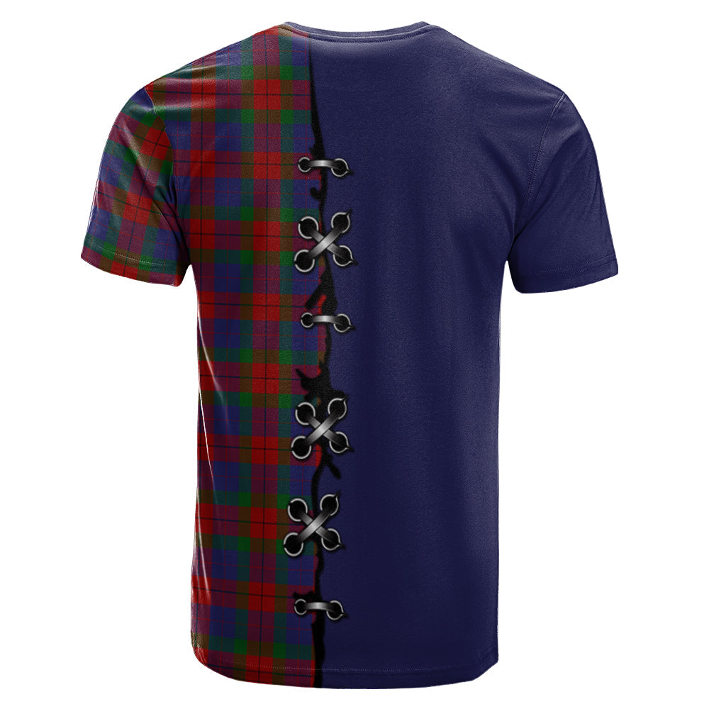 Skene of Cromar Tartan T-shirt - Lion Rampant And Celtic Thistle Style