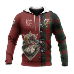 Skene of Cromar Black Tartan Hoodie - Lion Rampant And Celtic Thistle Style