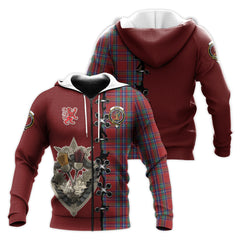 Spens Tartan Hoodie - Lion Rampant And Celtic Thistle Style