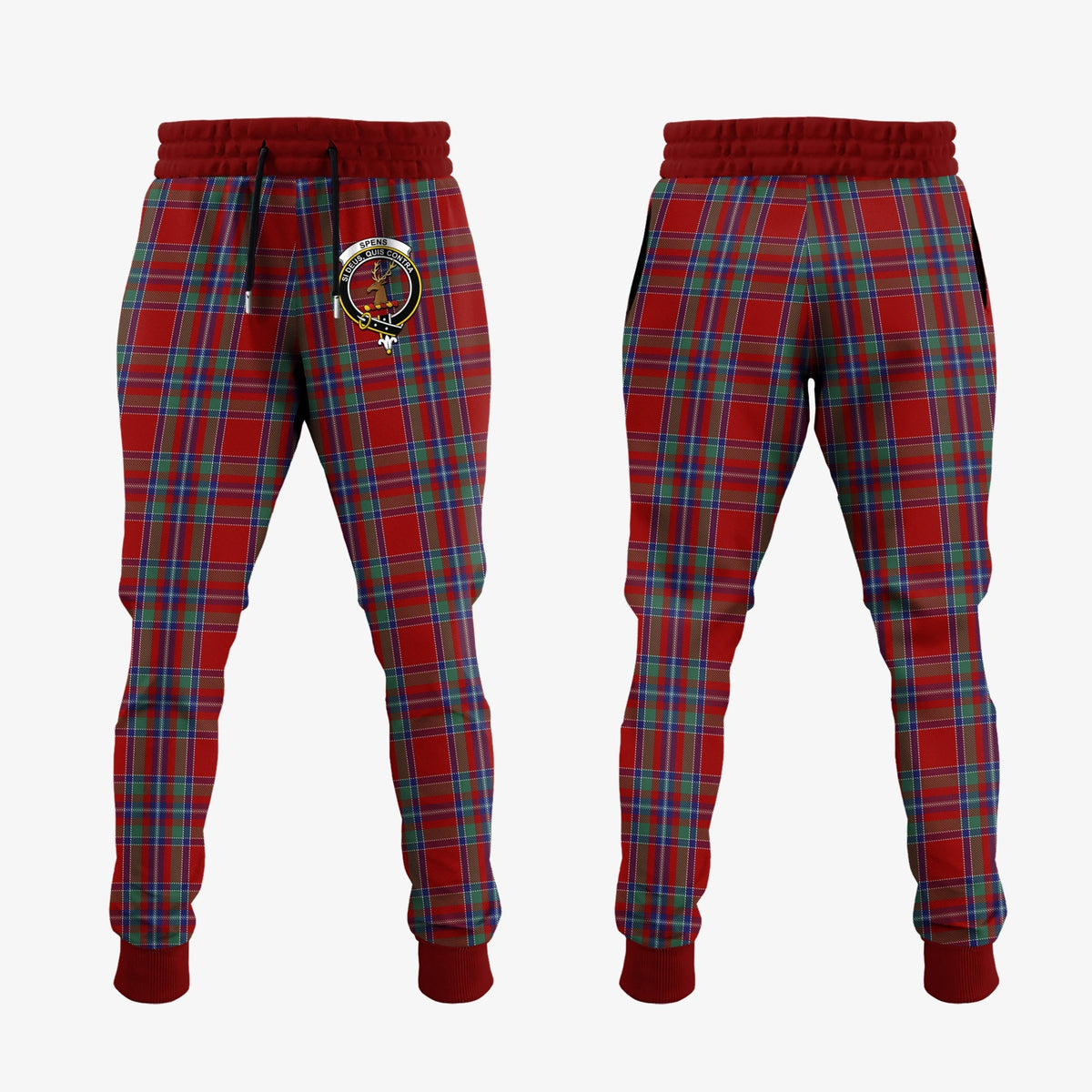 Spens Tartan Crest Jogger Sweatpants