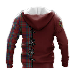 Spens Tartan Hoodie - Lion Rampant And Celtic Thistle Style