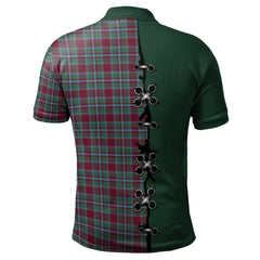 Spens (Spence) Tartan Polo Shirt - Lion Rampant And Celtic Thistle Style