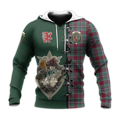 Spens (Spence) Tartan Hoodie - Lion Rampant And Celtic Thistle Style