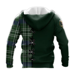 Spottiswood Tartan Hoodie - Lion Rampant And Celtic Thistle Style