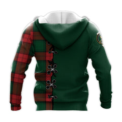 Stewart Atholl Modern Tartan Hoodie - Lion Rampant And Celtic Thistle Style