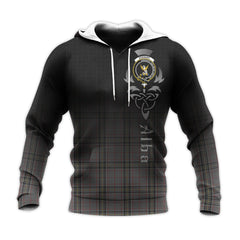 Stewart Grey Tartan Hoodie - Alba Celtic Style