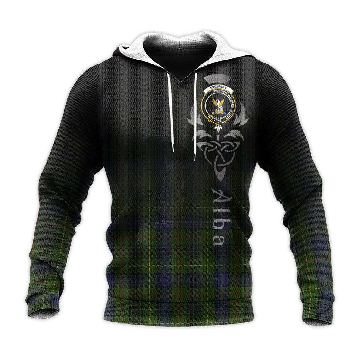 Stewart Hunting Tartan Hoodie - Alba Celtic Style