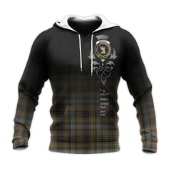 Stewart Hunting Weathered Tartan Hoodie - Alba Celtic Style