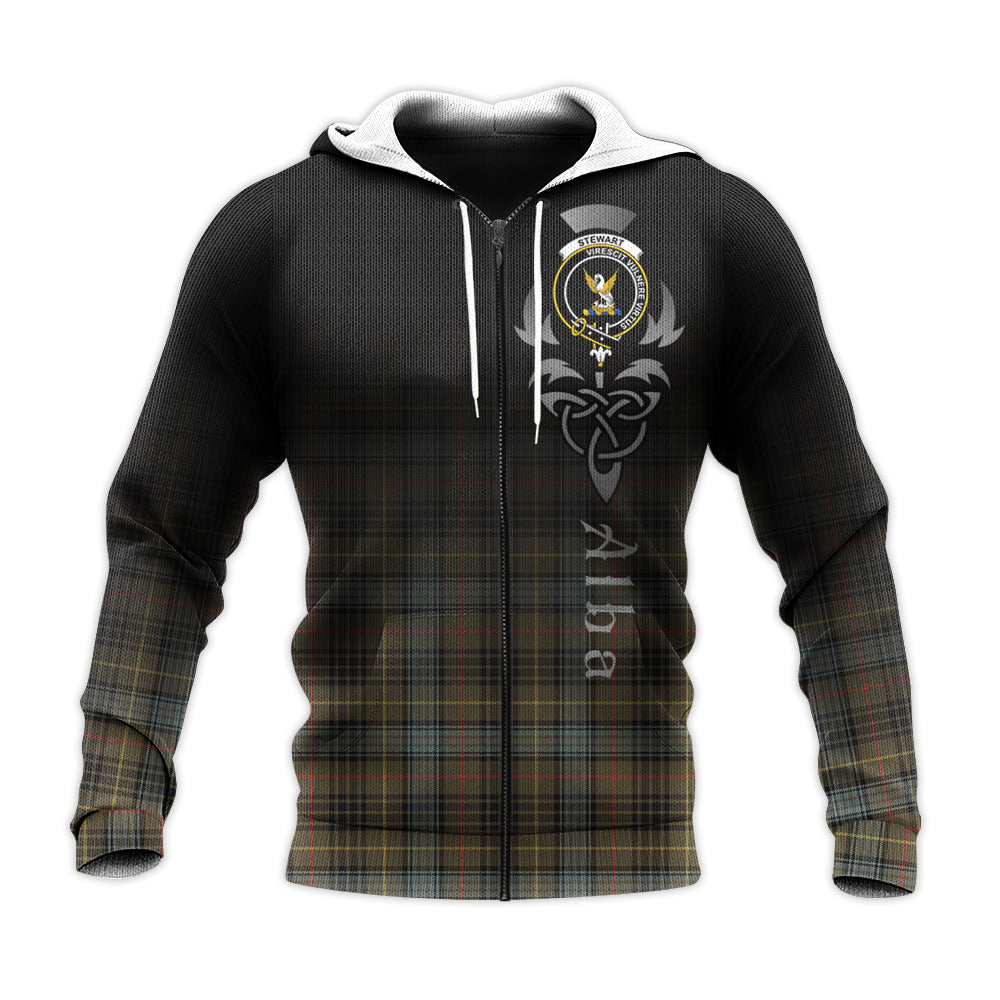 Stewart Hunting Weathered Tartan Hoodie - Alba Celtic Style