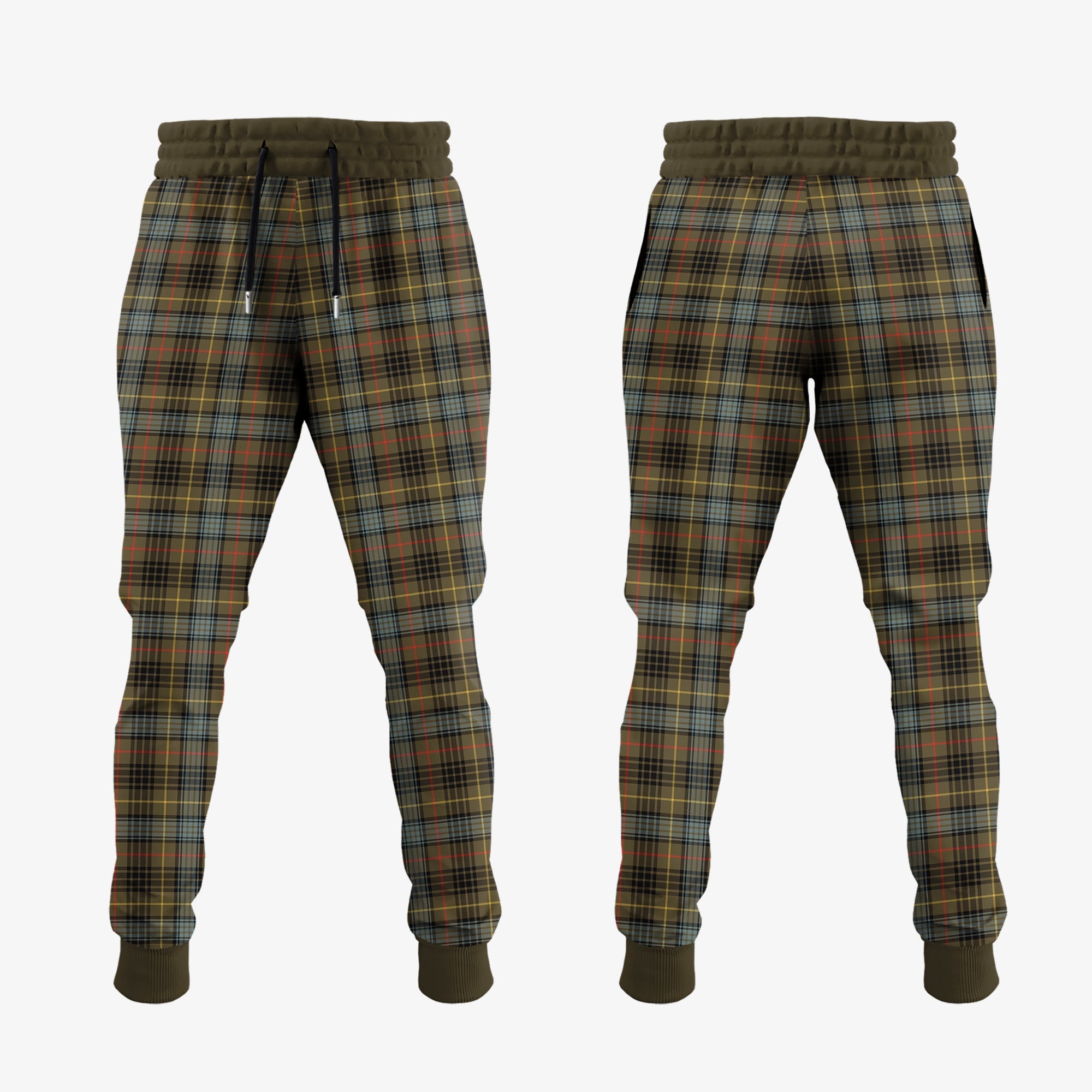 Stewart Hunting Weathered Tartan Crest Jogger Sweatpants