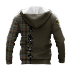 Stewart Hunting Weathered Tartan Hoodie - Lion Rampant And Celtic Thistle Style