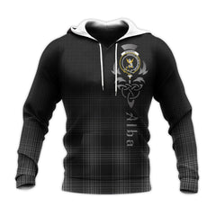 Stewart Mourning Tartan Hoodie - Alba Celtic Style