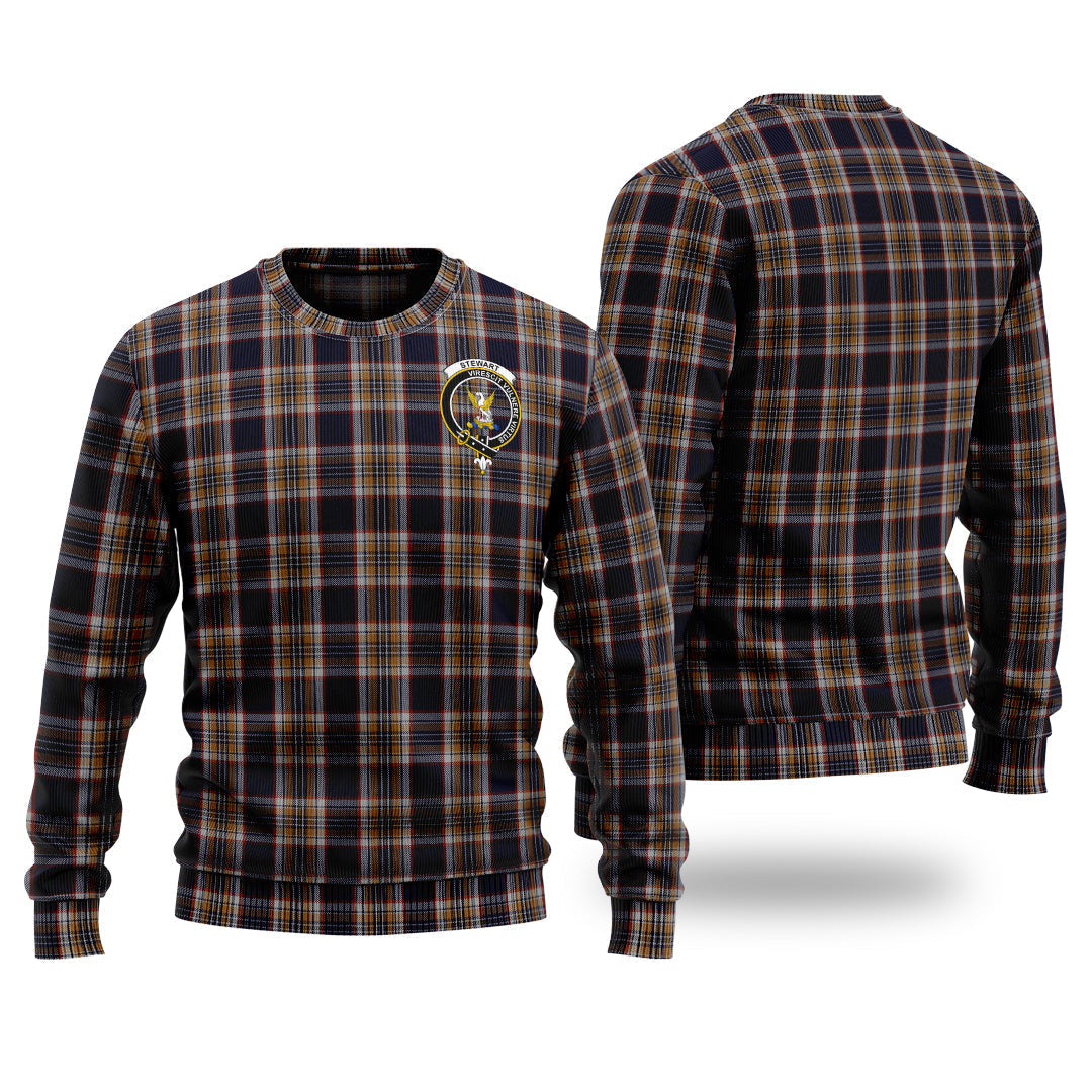 Stewart Navy Tartan Sweater