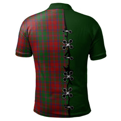 Stewart of Appin Tartan Polo Shirt - Lion Rampant And Celtic Thistle Style