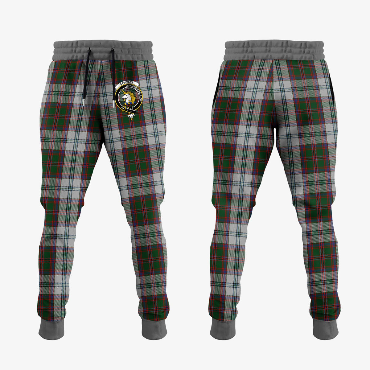 Stewart Of Appin Dress Tartan Crest Jogger Sweatpants