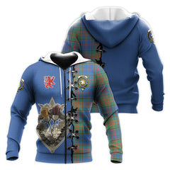 Stewart of Appin Hunting Ancient Tartan Hoodie - Lion Rampant And Celtic Thistle Style