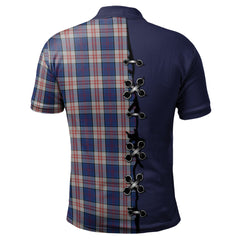 Stewart of Appin Hunting Dress Tartan Polo Shirt - Lion Rampant And Celtic Thistle Style