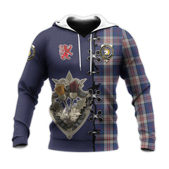 Stewart of Appin Hunting Dress Tartan Hoodie - Lion Rampant And Celtic Thistle Style