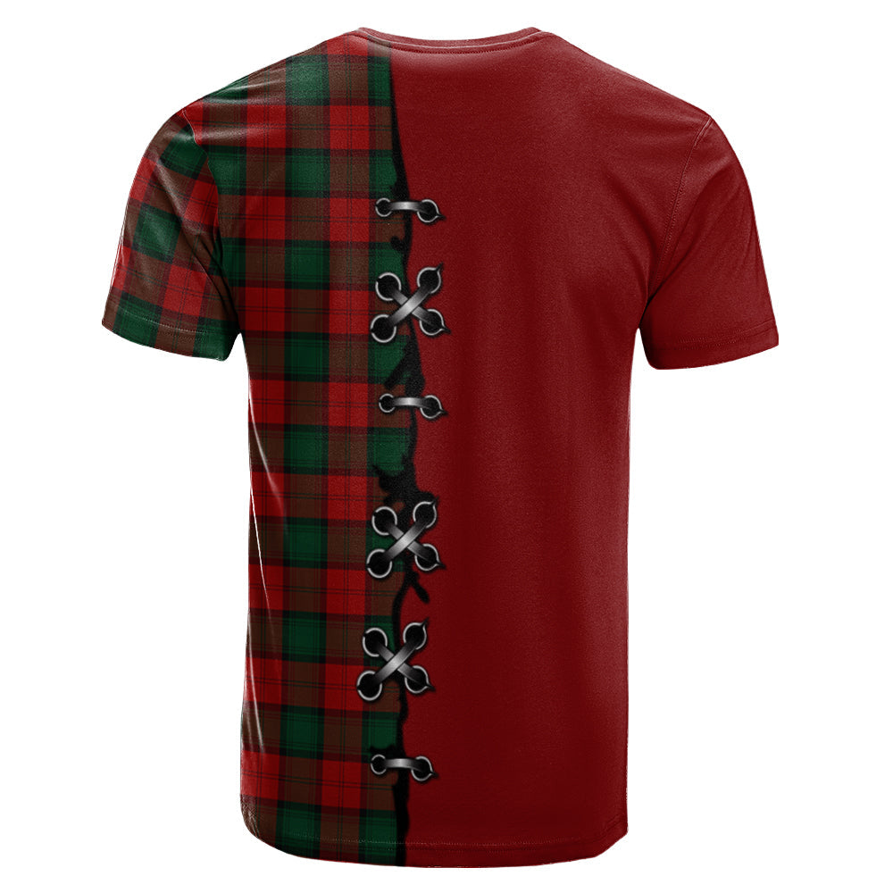 Stewart of Atholl Tartan T-shirt - Lion Rampant And Celtic Thistle Style