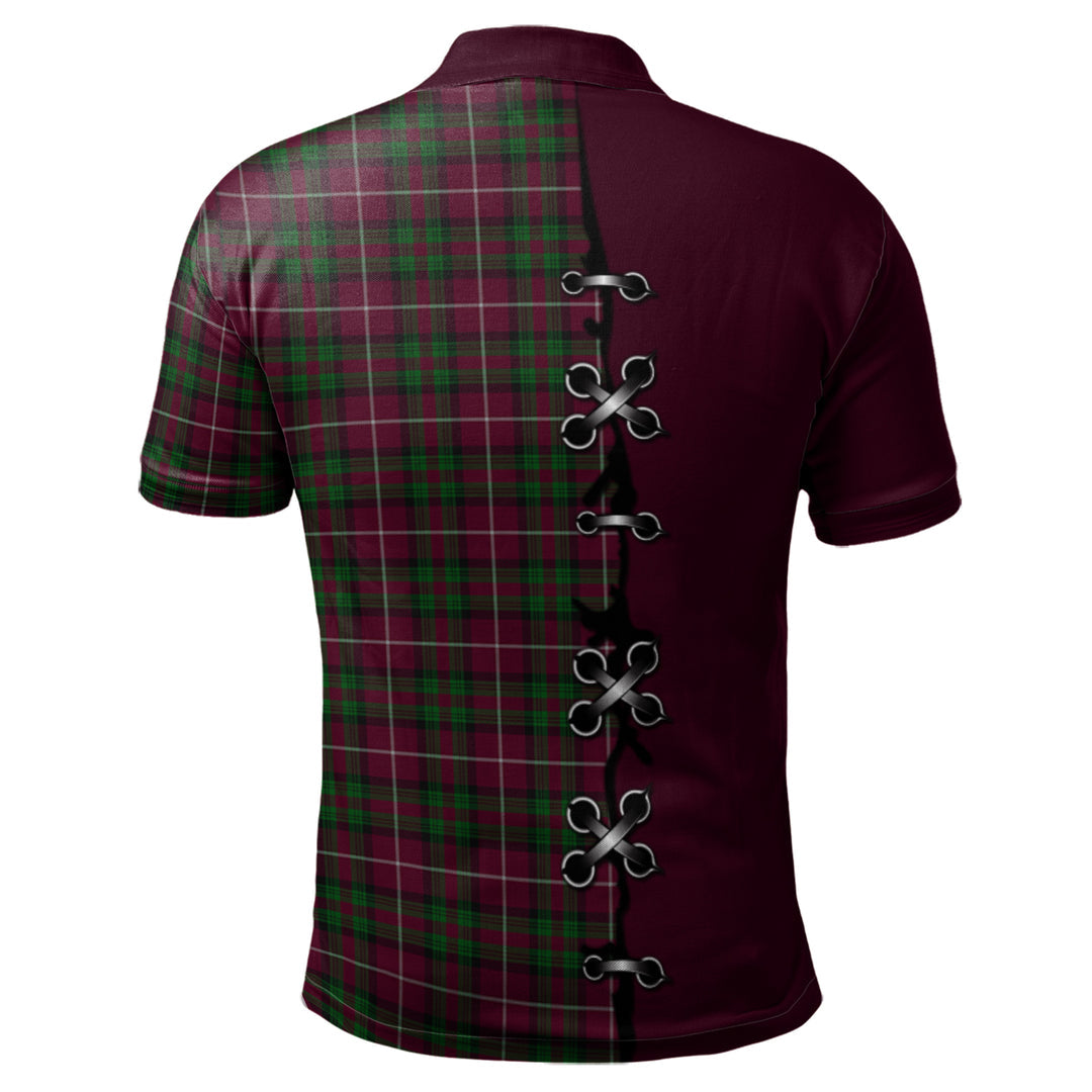 Stewart of Bute Hunting Tartan Polo Shirt - Lion Rampant And Celtic Thistle Style