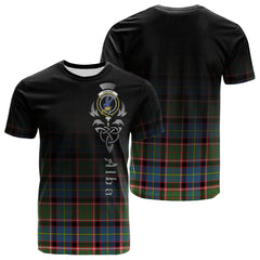 Stirling Bannockburn Tartan Crest T-shirt - Alba Celtic Style