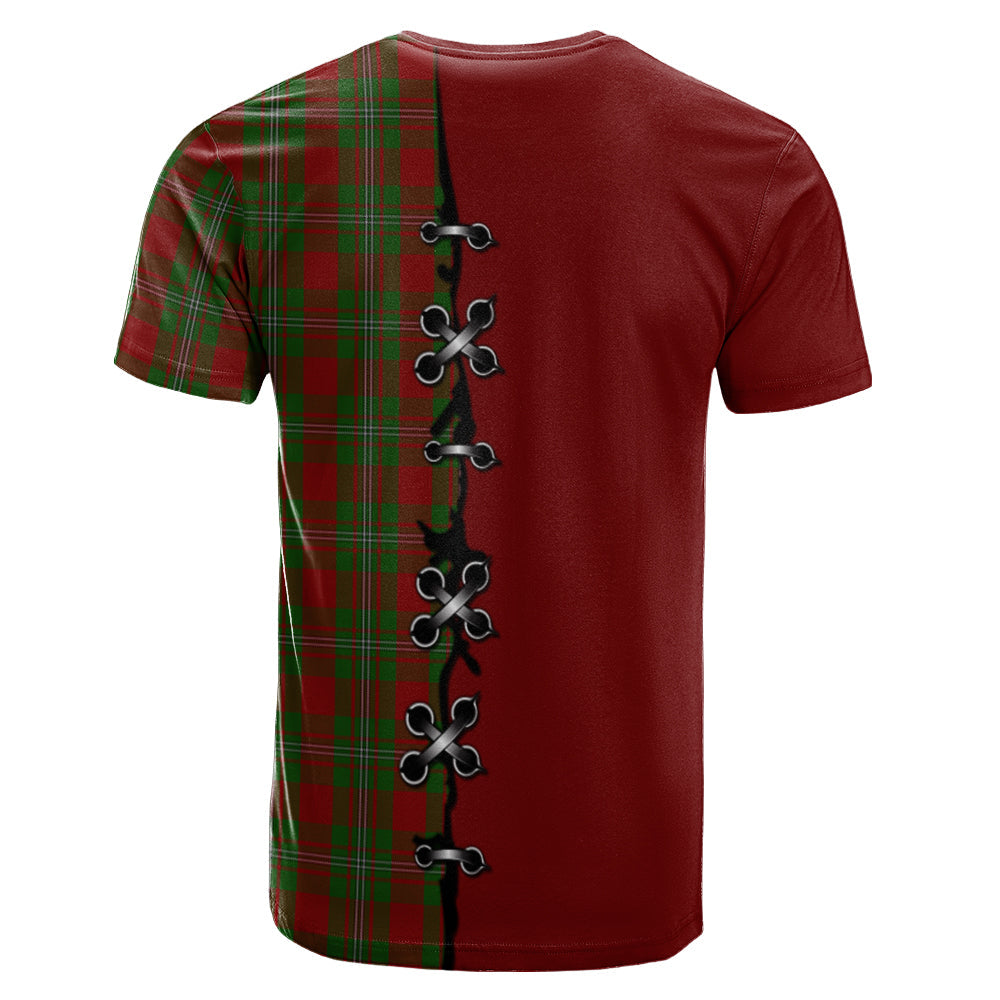 Strange Tartan T-shirt - Lion Rampant And Celtic Thistle Style