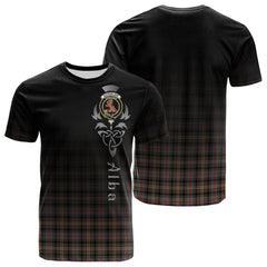 Sutherland Weathered Tartan Crest T-shirt - Alba Celtic Style