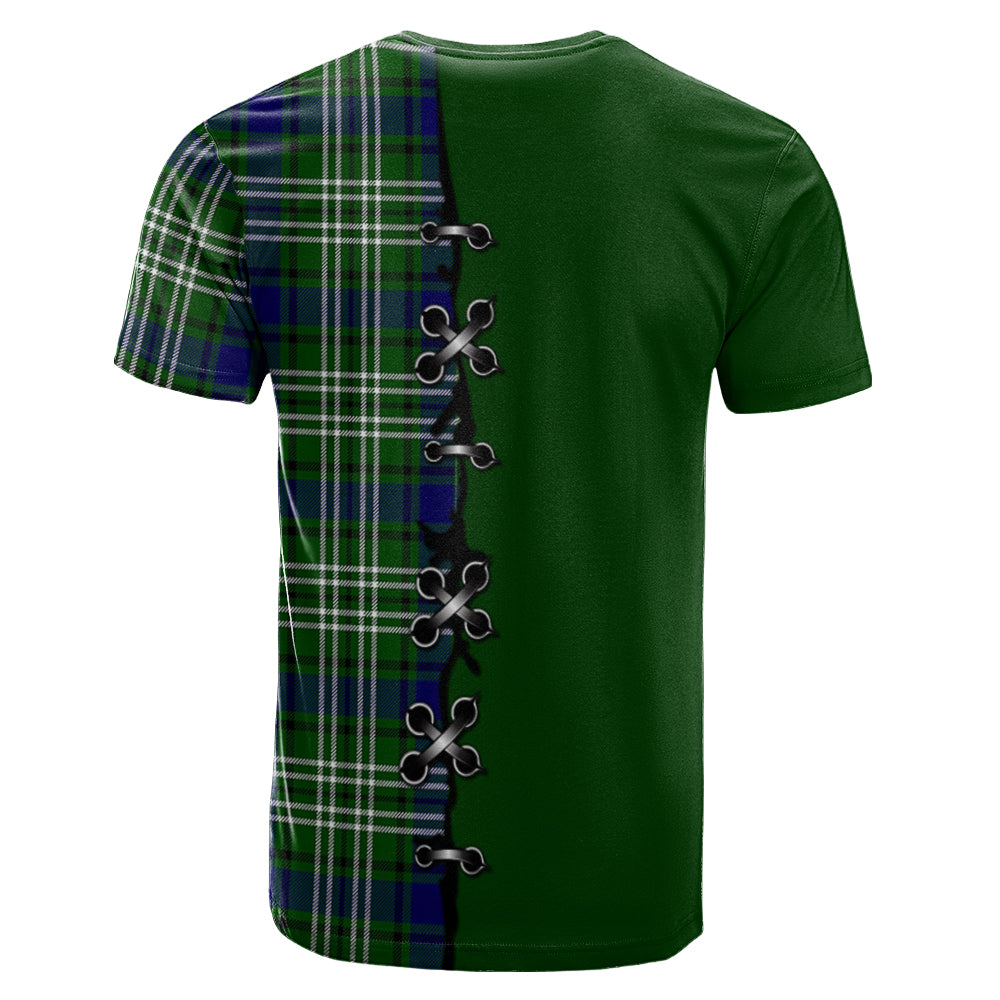 Swinton Tartan T-shirt - Lion Rampant And Celtic Thistle Style