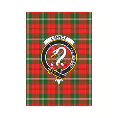 Lennox Tartan Crest Garden Flag