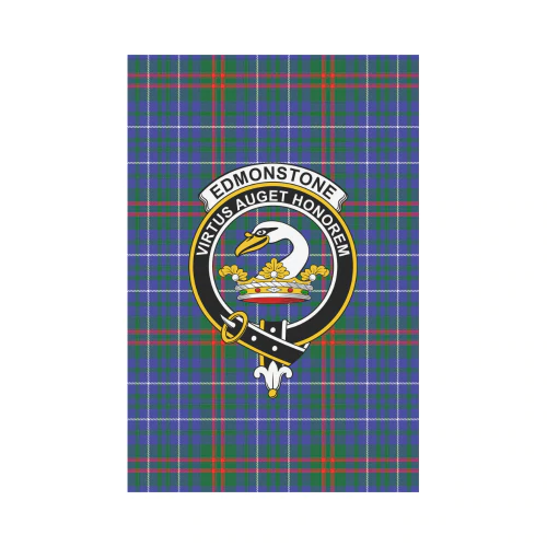 Edmonstone Tartan Crest Garden Flag