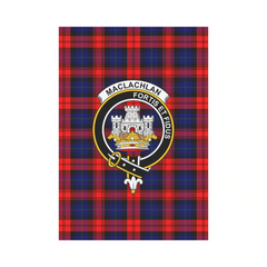 MacLachlan Modern Tartan Crest Garden Flag