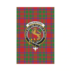 MacKintosh Modern Tartan Crest Garden Flag