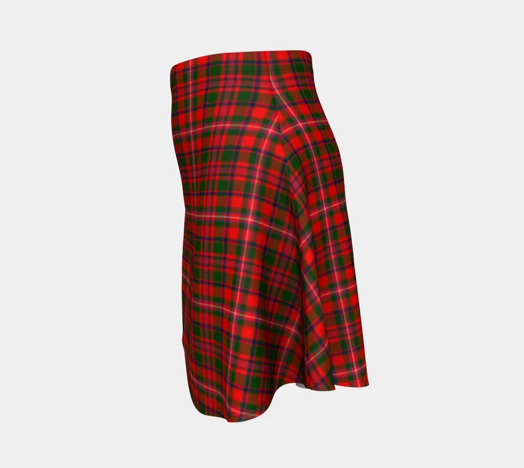 MacKinnon Modern Tartan Flared Skirt